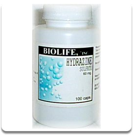 Hydrazine Sulfate - 100 capsules of 60 mg. each