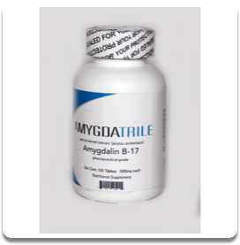 Amygdalin, Laetrile, Vitamin B-17 - Bottle with 100/500mg tablets.