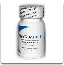 Amygdalin, Laetrile, Vitamin B-17 - Bottle with 90/100mg capsules.